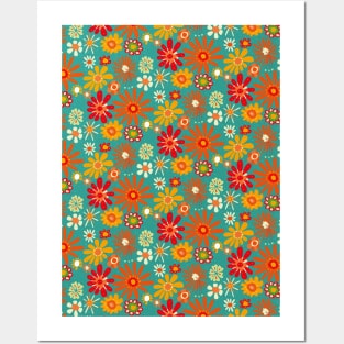 Floral pattern - beautiful floral design - floral illustration Posters and Art